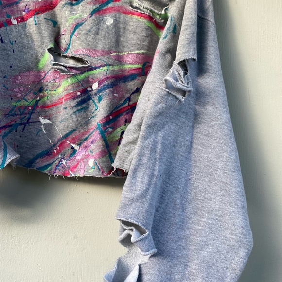 BYN Customs 90s Inspired Crop Sweater - Picture 2 of 8